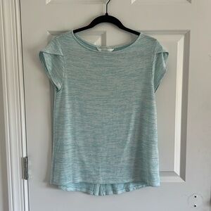Market & Spruce Aqua & White Striped Tunic Size XS Petite